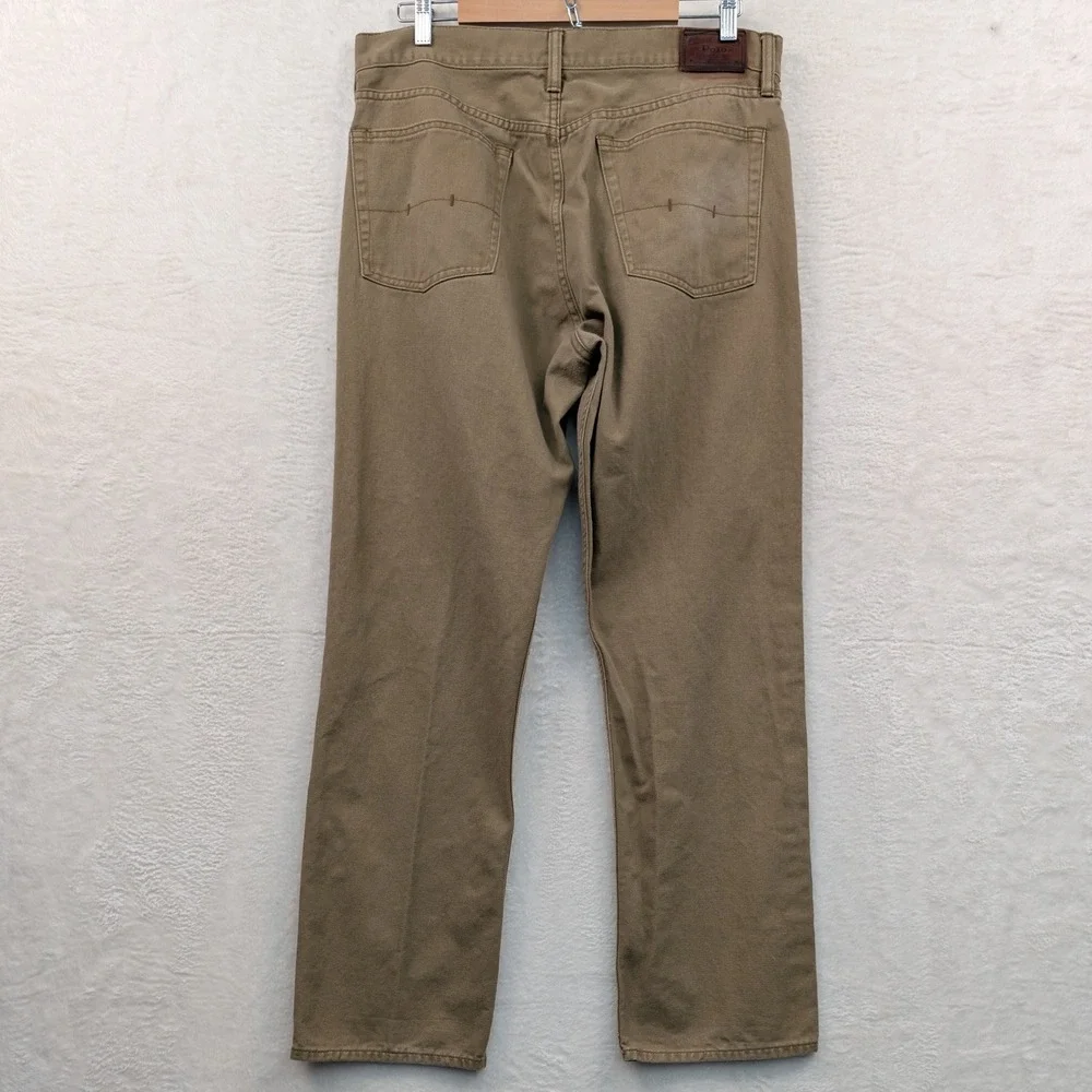 Polo Ralph Lauren Jeans Men's 38x32 Tan Brown Straight Leg Classic 867 Workwear